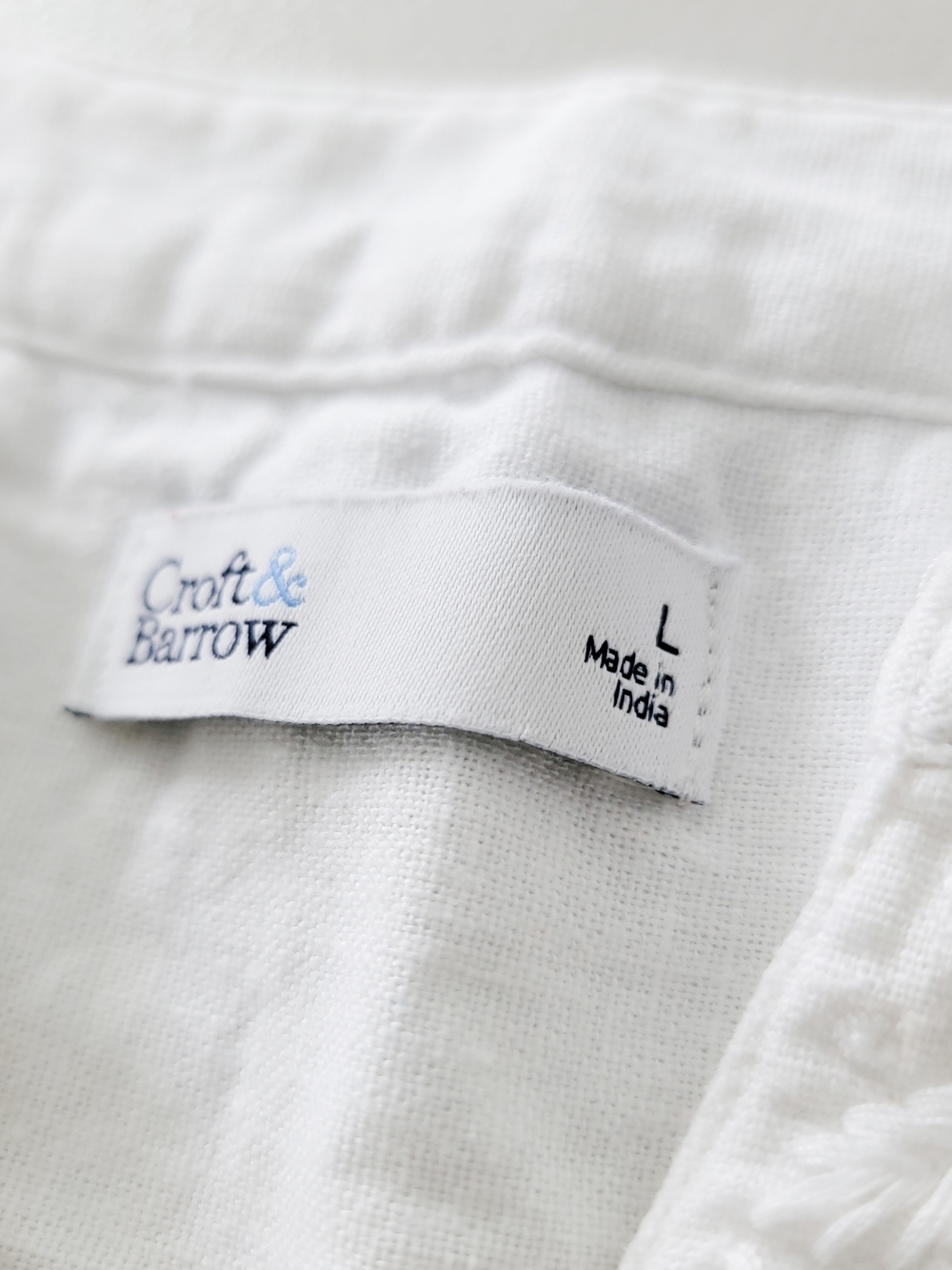 Croft & Barrow White Embroidered Linen Blend Tank Top Dress Size Large - Picture 3 of 9